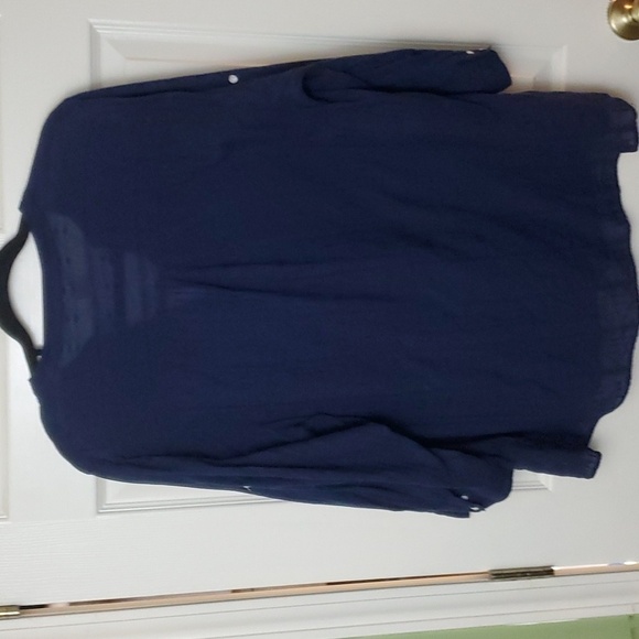 Bila Navy Embroidered Top XXL - Picture 7 of 7